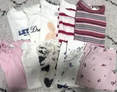 【新品未使用】 保育園着まとめ売り　半袖　レギンス10枚セット　女の子　80cm