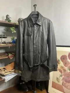 d*3様 tornado mart leather jacket 羊革 ベルト付