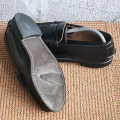 ソール割れ24.5cmローファー2177Regalリーガル黒ブラック