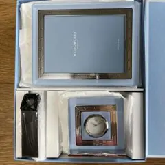 【新品未使用品・保証期間切れ】WEDGWOOD 置時計&フォトフレームセット