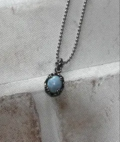 早い者勝ち！天然石ラリマーペンダントトップネックレス