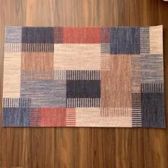 【新品未使用】玄関マットPVC弾力シルクループ 防汚耐磨 50×80cm