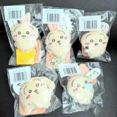 ちいかわ うさぎだらけくじ E賞 ぬいぐるみバッジ　5点セット