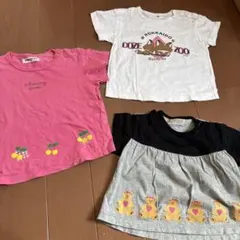 90センチ　女の子　Tシャツ　3点まとめ売り
