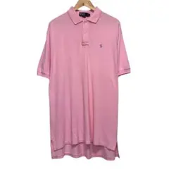 90s POLO ラルフローレン　ビンテージ半袖ポロシャツ　刺繍ロゴ　USA製