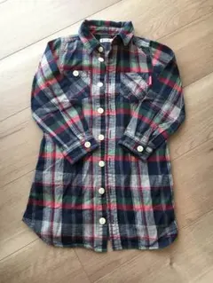 ネルシャツ チェック柄ワンピース