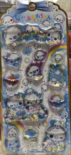 残1ぷくぷくあわわちゃん ウォーターシール 平成ファンシー KAMIO