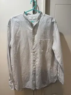 UNIQLO ストライプ ボタンダウン 長袖シャツ