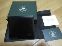 M320 BEVERLY HILLS POLO CLUB 新品　黒革2折り財布