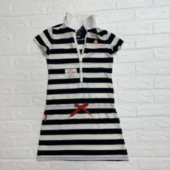 le coqルコック ストライプ ポロワンピース ゴルフレディース