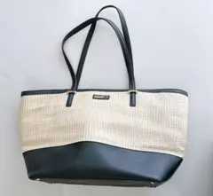 kate spade トートバッグ 黒/ベージュ
