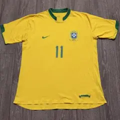 ナイキ ロナウジーニョ ブラジル代表 11 長袖 ユニフォーム 2002年 XL