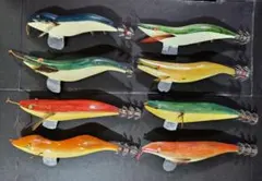 曳エギ　8本　　船曳　　曳型　舟曳 曳エギ 8本 船曳 曳型 舟曳 - メルカリ