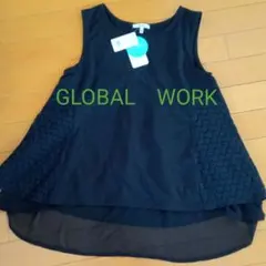 GLOBAL　WORK　レディース　レース切り替えタンクトップ