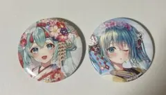 初音ミク　はんなり京都　缶バッチ　ラッキー缶バッジ　★期間限定&地域限定グッズ