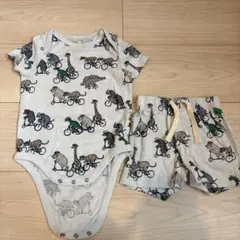 baby GAP 半袖ロンパース・ズボンセット　6-12ヶ月