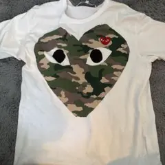 PLAY COMME des GARCONS カモフラハート Tシャツ L