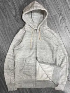 00s old uniqloダブルジップパーカー　短丈　Y2K 古着 opium