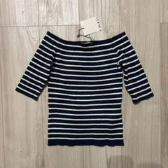 ZARA ザラ　オフショルダーカットソー　Mサイズ　新品タグ付き
