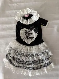 きゃんナナ CanNana ハートとレースフリルのワンピース 新品 S