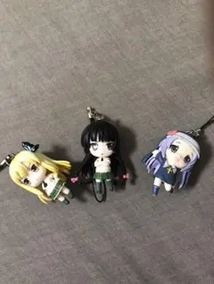 僕は友達が少ない  月刊コミックアライブ 特別フィギュアストラップ 3点セット