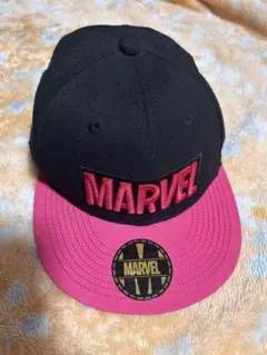 MARVEL キャップ ブラッ