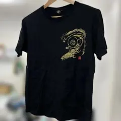 XLサイズ　波達　ゲゲゲの鬼太郎 コラボ Tシャツ 目玉おやじ 黒のサムネイル