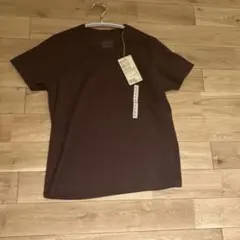 無印良品 涼感 クルーネック半袖Tシャツ ブラウン Lのサムネイル