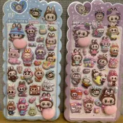 ラブブ　おしりシール（夜光タイプ）2枚