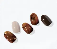 新品　オホーラ レア ブラウン マーブル 大人 オフィス カフェラテ 秋カラー