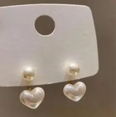 ❤️パールピアス❤️ハート かわいい おしゃれ フォーマル 高見え オルチャン