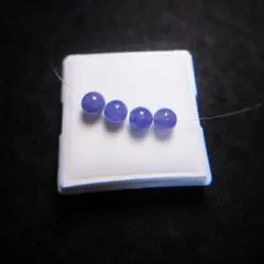 高品質タンザナイト◇6mm◇4個◇天然石◇ハンドメイド