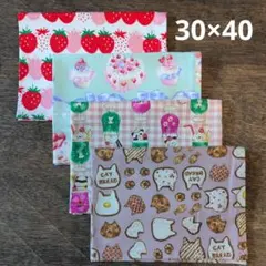 ランチョンマット４枚セット　女の子　ハンドメイド　給食　小学校　保育園　幼稚園