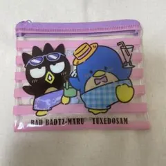 スシロー はぴだんぶい ポーチ バツ丸×タキシードサム