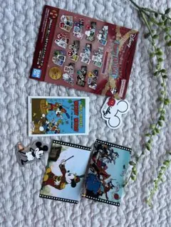 ミッキーマウス ステッカー 5点セット 一番くじ