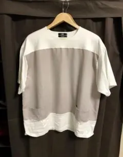 HARE ポケット付き Tシャツ S ホワイト/グレージュ