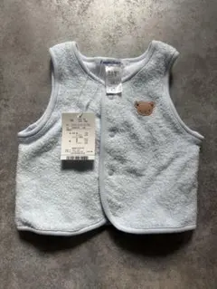 familiar 水色 ベビーベスト 70サイズ