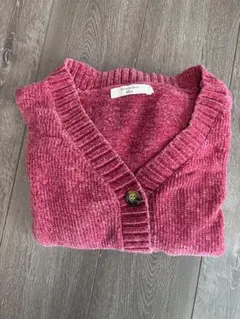 値下げしました◆Samansa Mos2 ピンク カーディガン L