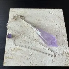 天然石アメジストのペンダント　NO.112005