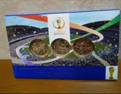 2002 FIFAワールドカップを記念した500円ニッケル真鍮コインセット。