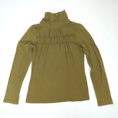ローラアシュレイ LauraAshley ブラウス タートルネック カーキ 長袖のサムネイル