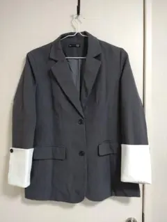 Dazy オーバーサイズジャケット グレー Sサイズ 白袖口