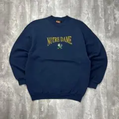 Tsi USA製 90s 刺繍カレッジロゴ ノートダム スウェット 6345