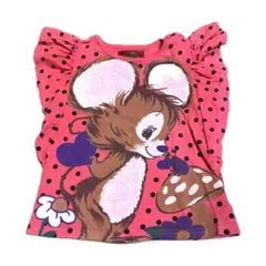 グラグラ フリル袖Tシャツ 80cm ドット柄のサムネイル