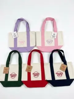 【選べる2点】トレジョ ミニトート★パステル＆定番 5色から組合せ自由！新品