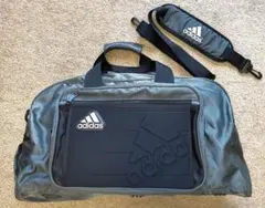 ​【美品】adidas ボストンバッグ 大容量 スポーツバッグ グレー 旅行