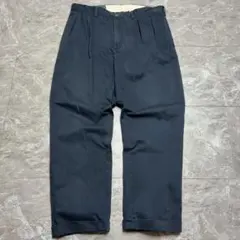 【極美品】BEAMS PLUS 1タック テーパード トラウザーズ パンツ M 美品】BEAMS+ 1タック テーパード トラウザーズパンツ チノパン M