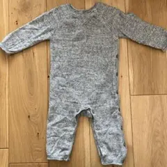 babyGap グレー ニットロンパース