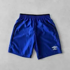 UMBRO アンブロ デサント製 日本製 ゲームパンツ S 青 ブロークコア