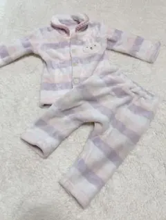 ベビーパジャマ 上下セット ストライプ柄